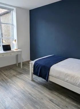Student Hall Blue Bedroom